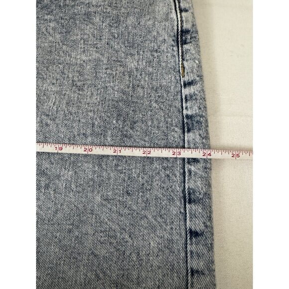 ON High Rise Pockets 18 Button Front Skirt Acid Wash Y2K 90s Vibes Skater Grunge - Picture 9 of 10